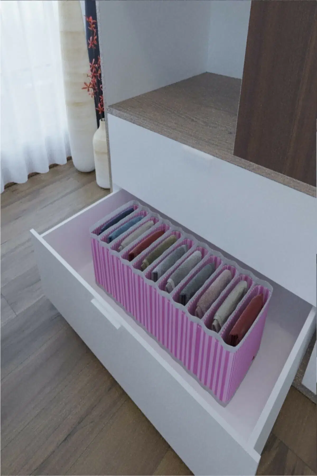 11 Bölmeli Dolap Ve Çekmece Içi Düzenleyici Akordiyon Organizer M-00500 (6 Adet) 11 Bölmeli Dolap Ve Çekmece Içi Düzenleyici Akordiyon Organizer M-00500 (6 Adet)