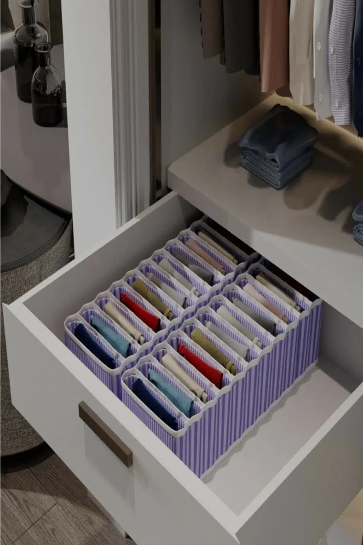 11 Bölmeli Dolap Ve Çekmece Içi Düzenleyici Akordiyon Organizer M-00500 (6 Adet) 11 Bölmeli Dolap Ve Çekmece Içi Düzenleyici Akordiyon Organizer M-00500 (6 Adet)