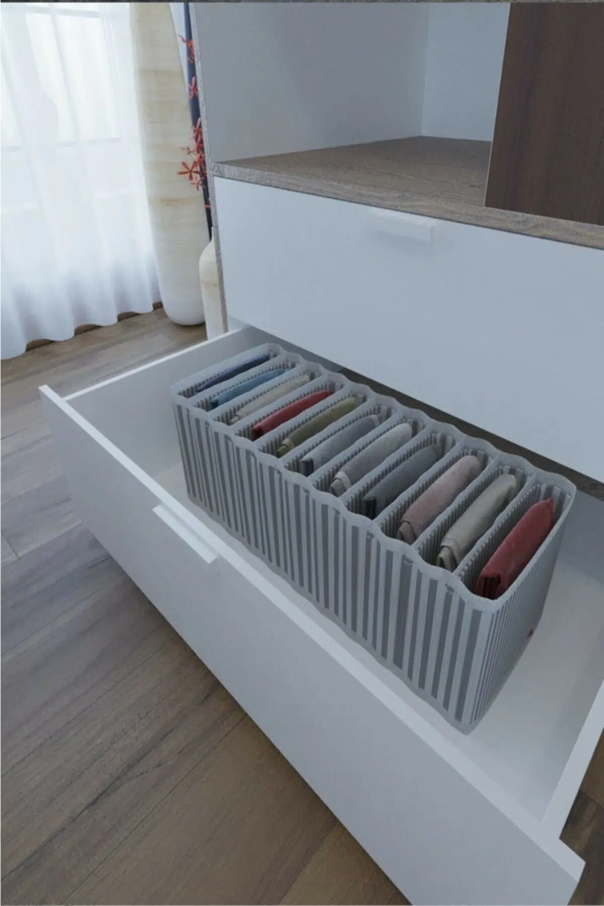 11 Bölmeli Dolap Ve Çekmece Içi Düzenleyici Akordiyon Organizer M-00500 (6 Adet) 11 Bölmeli Dolap Ve Çekmece Içi Düzenleyici Akordiyon Organizer M-00500 (6 Adet)