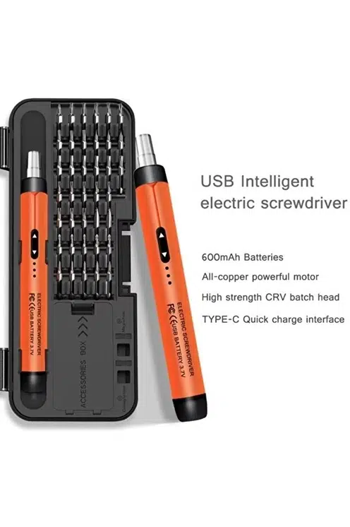 3.7v Şarjlı Mini Elektrikli Tornavida Seti 500mah Type-c Manyetik Hassas Uçlu Vida Seti 38 Parça 3.7v Şarjlı Mini Elektrikli Tornavida Seti 500mah Type-c Manyetik Hassas Uçlu Vida Seti 38 Parça