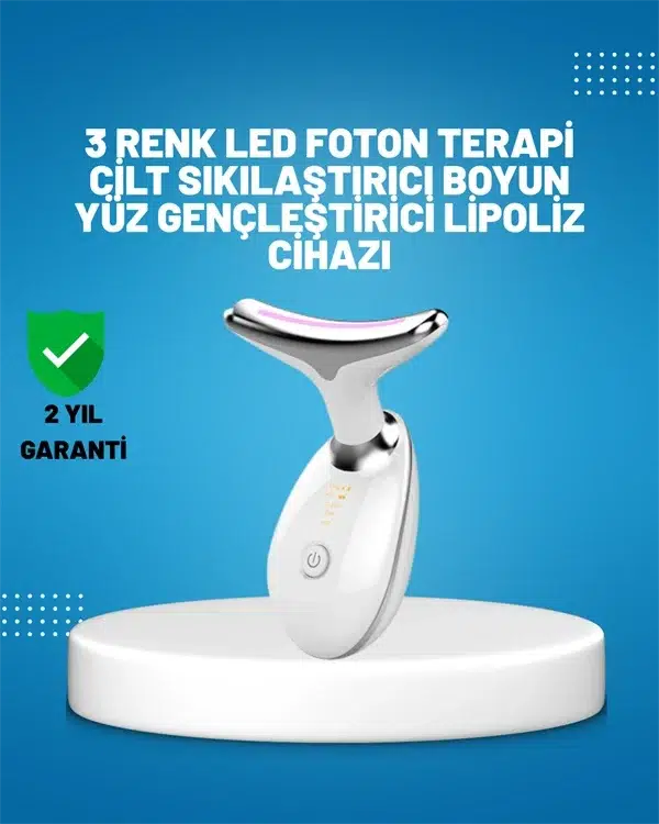 3 Modlu Boyun Ve Yüz Bakım Cihazı – Ems, Temizleme, Sıcak Masaj Ve Renkli Işık Terapi Özellikli 3 Modlu Boyun Ve Yüz Bakım Cihazı – Ems, Temizleme, Sıcak Masaj Ve Renkli Işık Terapi Özellikli