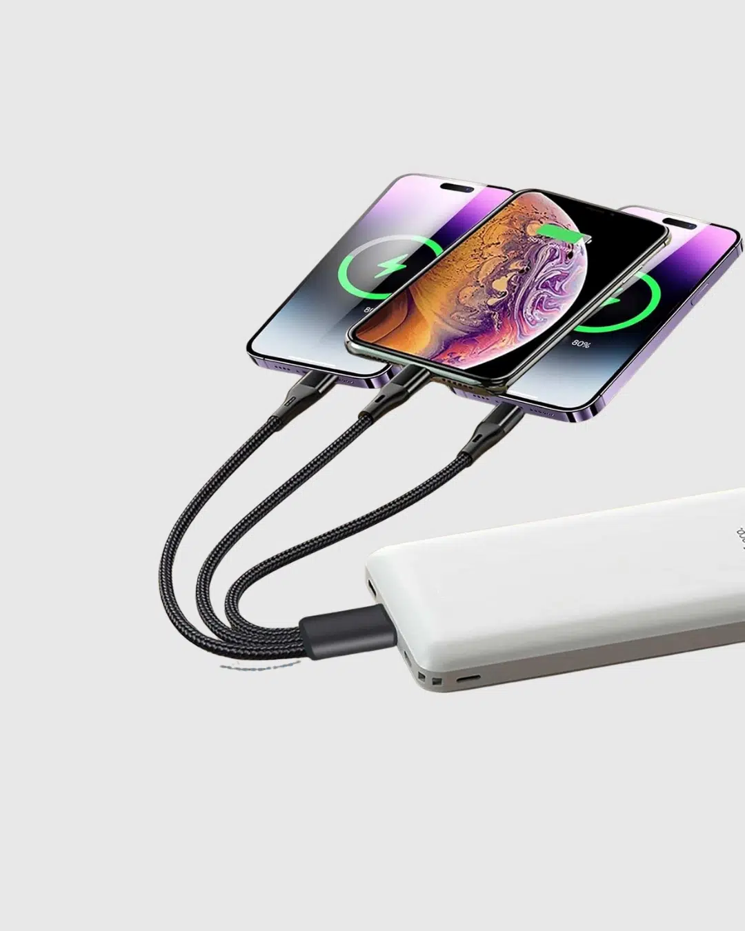 3’ü 1 Arada Şarj Kablosu Type-c İos Android Uyumlu Hızlı Ve Güvenli Şarj 3’ü 1 Arada Şarj Kablosu Type-c İos Android Uyumlu Hızlı Ve Güvenli Şarj