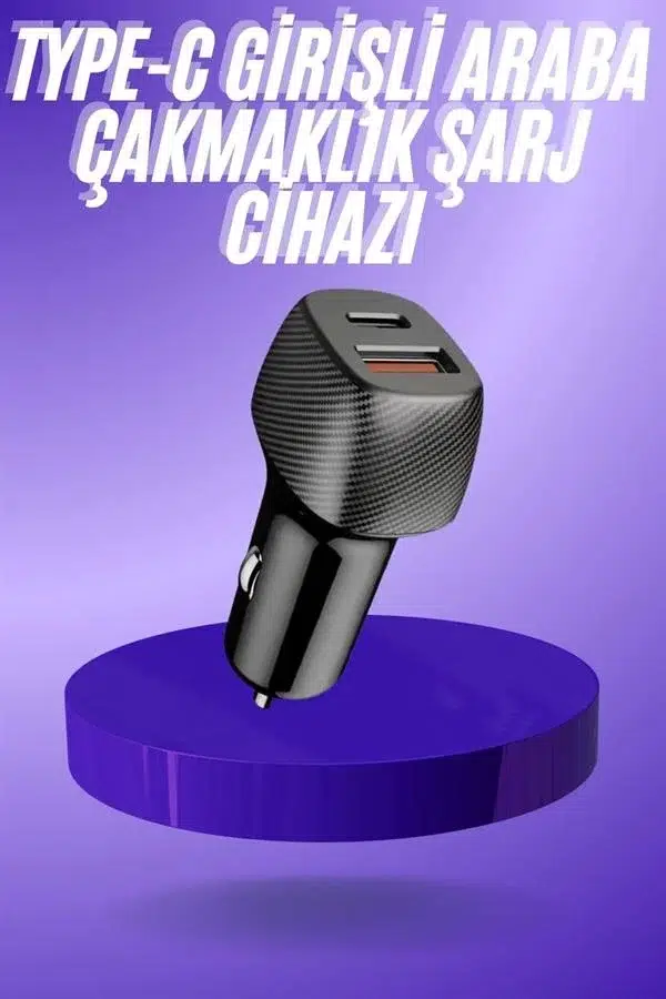 38w Usb Type-c Girişli Oto Çakmaklık Araç İçi Hızlı Şarj Çakmaklık Şarj Aleti 38w Usb Type-c Girişli Oto Çakmaklık Araç İçi Hızlı Şarj Çakmaklık Şarj Aleti