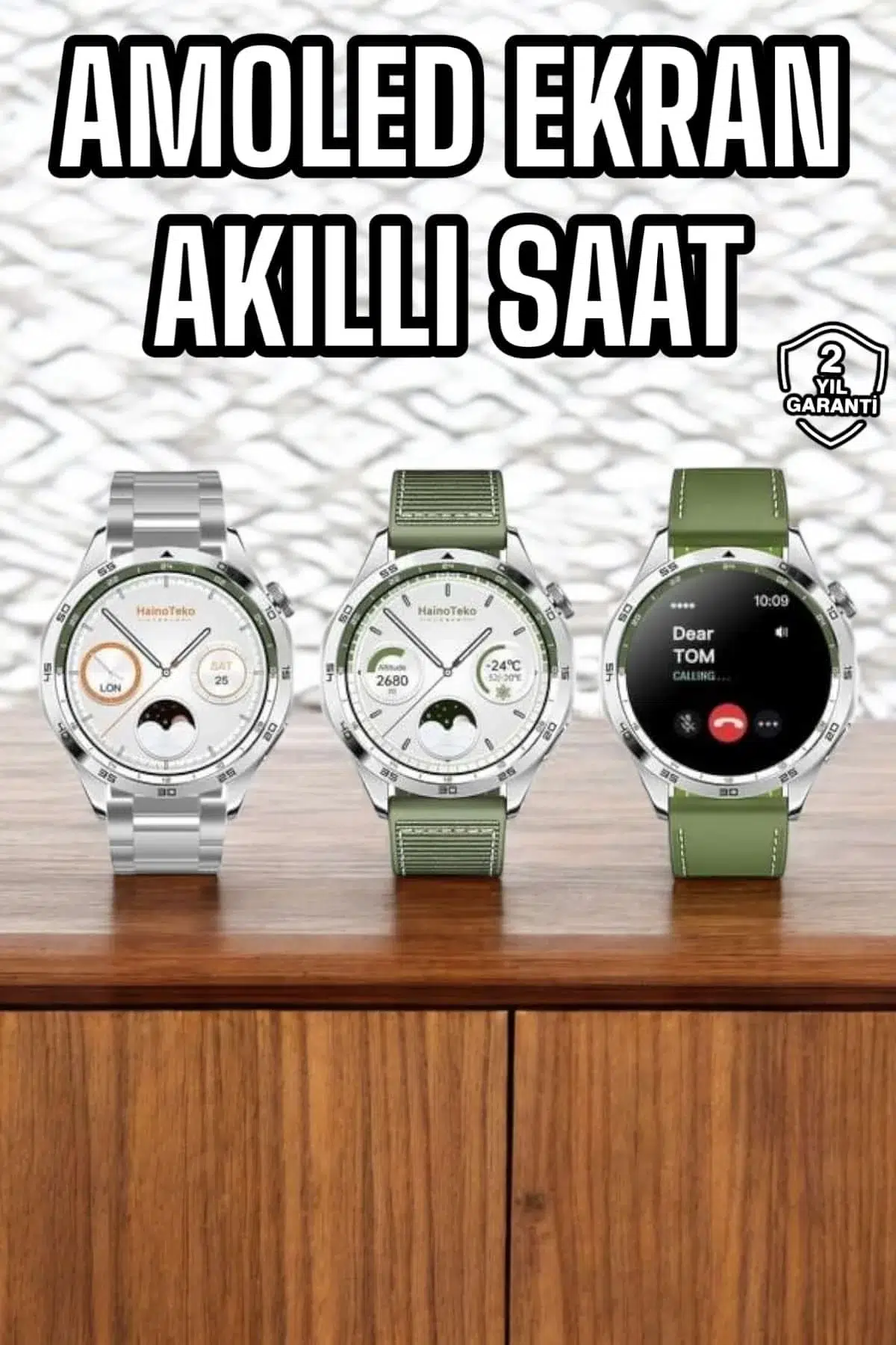 Akıllı Saat Sesli Görüşme Titreşimli Nabız Sensörlü Spor Modları Akıllı Saat Sesli Görüşme Titreşimli Nabız Sensörlü Spor Modları