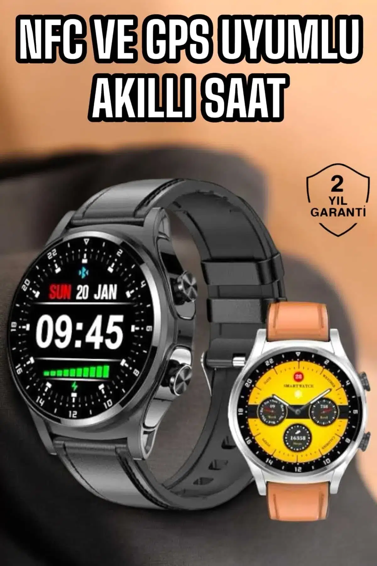 Akıllı Saat Titreşimli Pusula Nabız Ve Tansiyon Ölçer Nfc Uyumlu Akıllı Saat Titreşimli Pusula Nabız Ve Tansiyon Ölçer Nfc Uyumlu