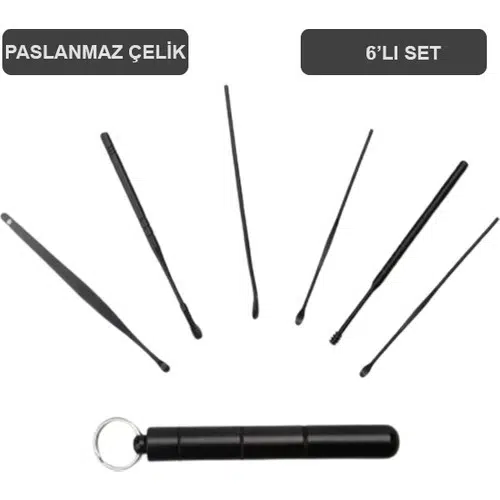 Sepetinegelsin 6 Parça Spiral Kulak Temizleme Seti- Paslanmaz Çelik Temizleme Seti Sepetinegelsin 6 Parça Spiral Kulak Temizleme Seti- Paslanmaz Çelik Temizleme Seti