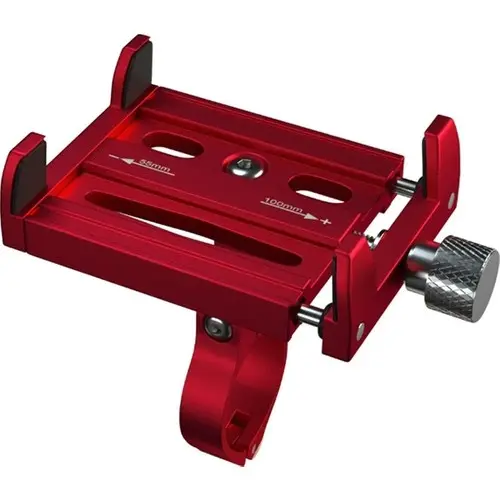 Zhltools KR01 Bisiklet Motorsiklet Gidon Telefon Tutucu, Metal Vidalı Kırmızı Zhltools KR01 Bisiklet Motorsiklet Gidon Telefon Tutucu, Metal Vidalı Kırmızı