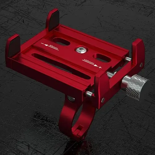 Zhltools KR01 Bisiklet Motorsiklet Gidon Telefon Tutucu, Metal Vidalı Kırmızı Zhltools KR01 Bisiklet Motorsiklet Gidon Telefon Tutucu, Metal Vidalı Kırmızı