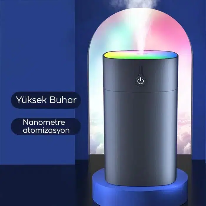 ALLY Led Işıklı Araç ve Ev İçin Hava Nemlendirici Hava Temizleyici Gri ALLY Led Işıklı Araç ve Ev İçin Hava Nemlendirici Hava Temizleyici Gri