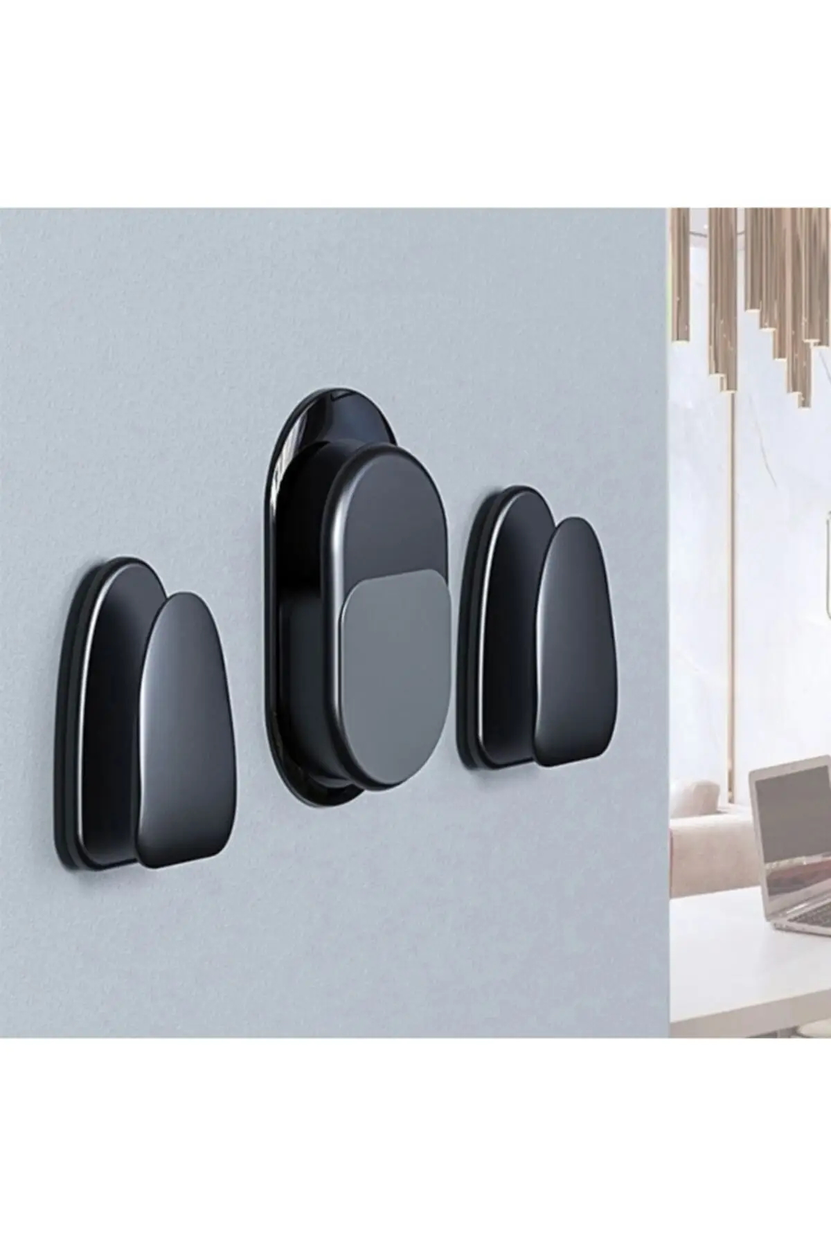 Ally Mıknatıslı Suction Hook 3 Parça Araç ev Kablo Tutucu Toparlayıcı - Siyah Ally Mıknatıslı Suction Hook 3 Parça Araç ev Kablo Tutucu Toparlayıcı - Siyah