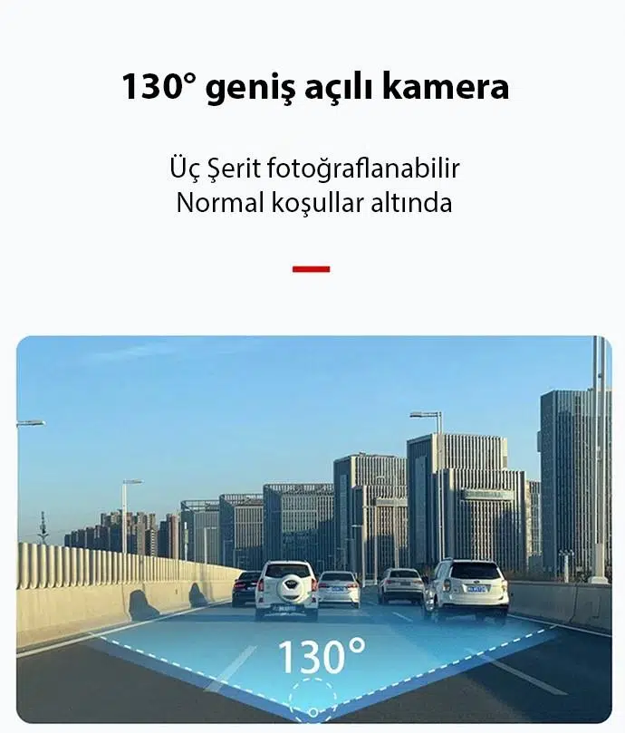 ALLY Q3 Geniş Açılı Gece Görüşlü HD WiFi Araç Kamerası ALLY Q3 Geniş Açılı Gece Görüşlü HD WiFi Araç Kamerası
