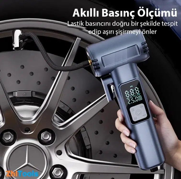 Zhltools ST-5530 Dijital Şarjlı Araç Lastik Hava Şişirme Pompası Power bank Penere Kırıcı Zhltools ST-5530 Dijital Şarjlı Araç Lastik Hava Şişirme Pompası Power bank Penere Kırıcı
