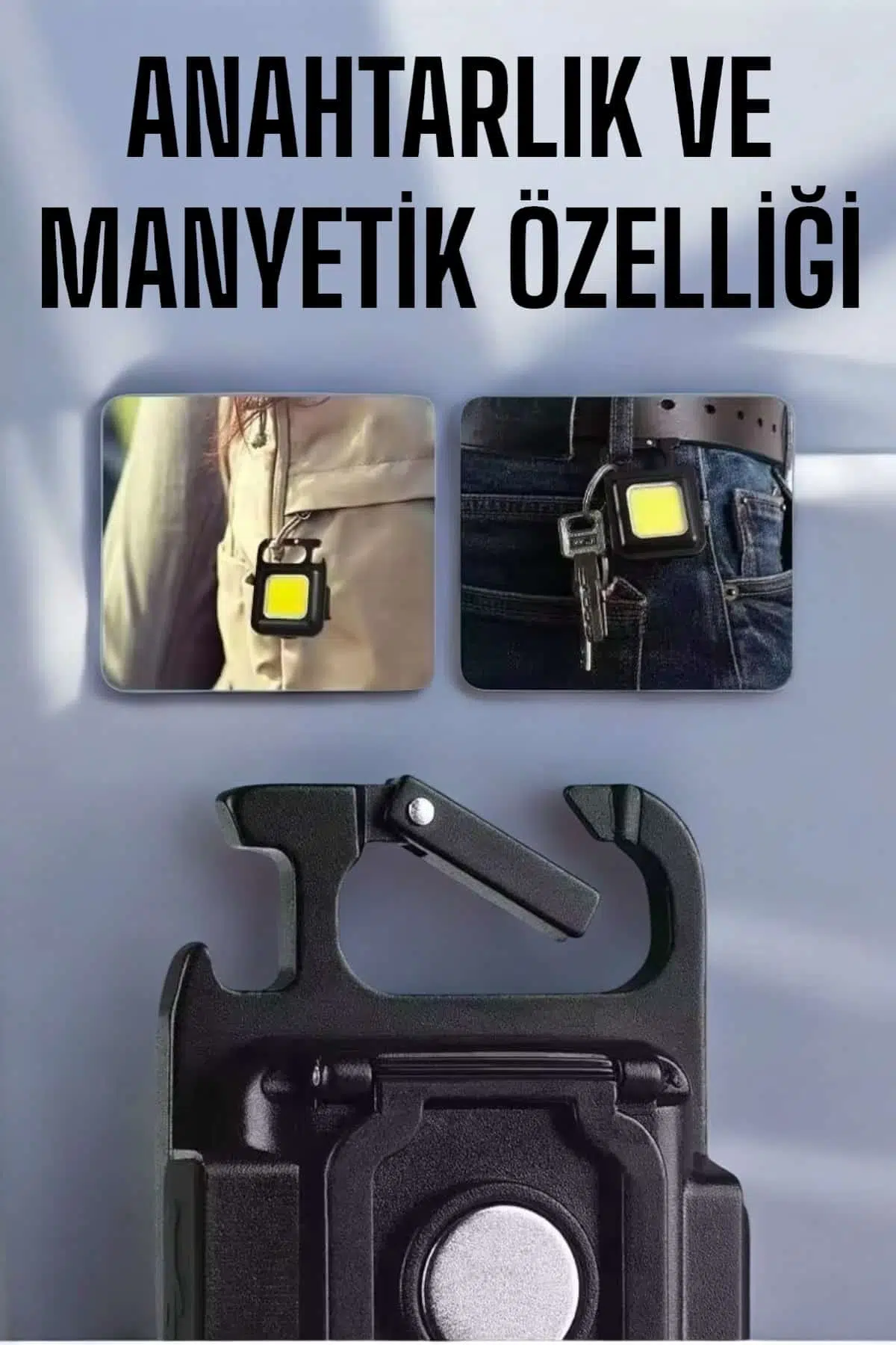Anahtarlık Çok Amaçlı Mıknatıslı Taşınabilir Işık Led Şarjlı Anahtarlık Çok Amaçlı Mıknatıslı Taşınabilir Işık Led Şarjlı