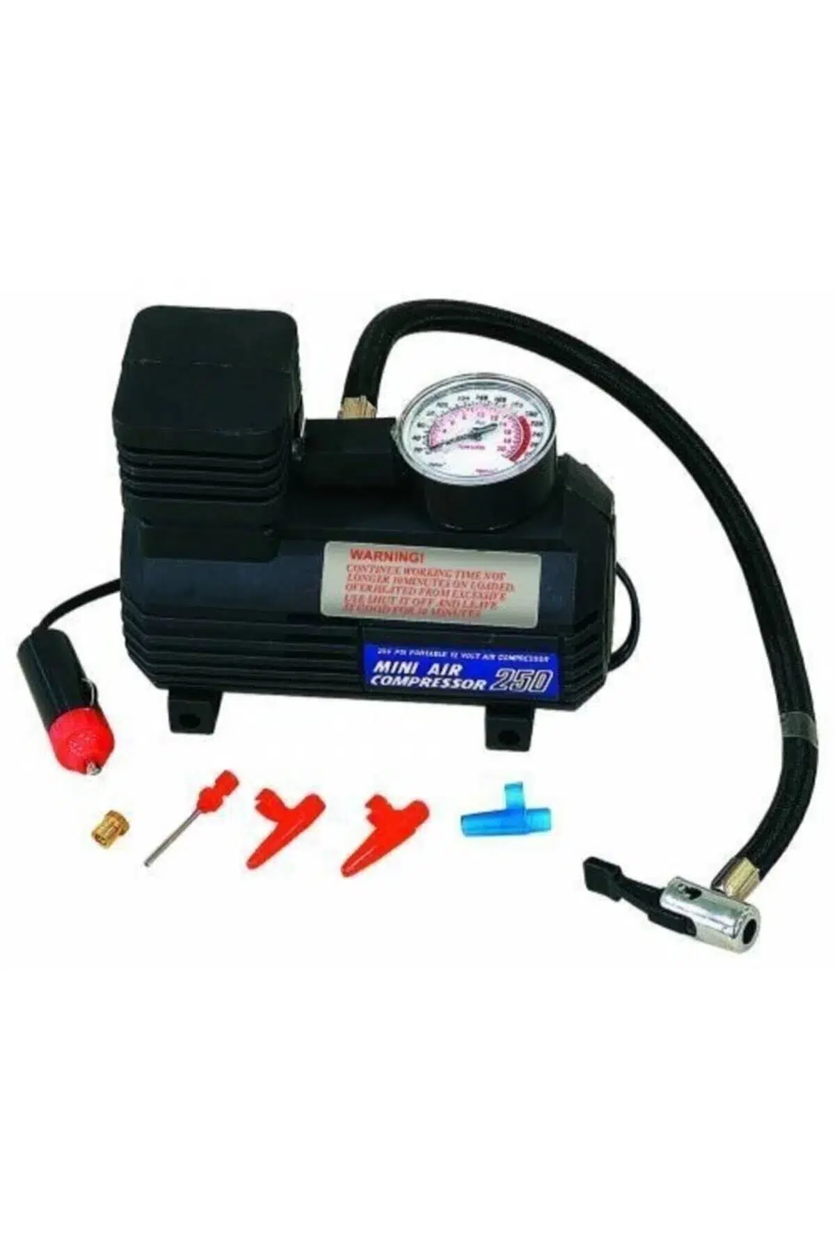 Araba Oto Araç Lastik Şişirme Pompası Hava Kompresörü 250psi 12v Volt Şişirici Kompresör Pompa Seti Araba Oto Araç Lastik Şişirme Pompası Hava Kompresörü 250psi 12v Volt Şişirici Kompresör Pompa Seti