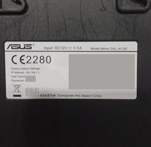 Asus Dsl-N12E 300Mbps Kablosuz-N ADSL2+ 4 Port Modem Kullanılmış Asus Dsl-N12E 300Mbps Kablosuz-N ADSL2+ 4 Port Modem Kullanılmış