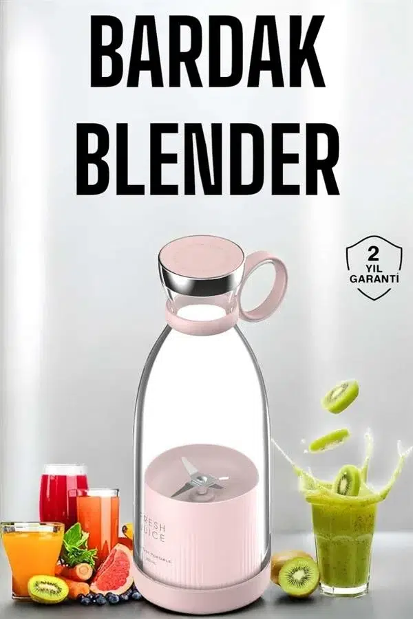 Bardak Blender Smoothie Meyve Sıkacağı Şarjlı Cam Taşınabilir Bardak Blender Smoothie Meyve Sıkacağı Şarjlı Cam Taşınabilir