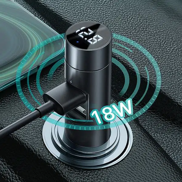 Baseus 18W Hızlı Şarj Column Bluetooth 5.0 Araç MP3 Dual Usb Araç Şarjı Siyah Baseus 18W Hızlı Şarj Column Bluetooth 5.0 Araç MP3 Dual Usb Araç Şarjı Siyah