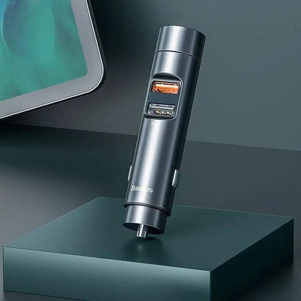 Baseus 18W Hızlı Şarj Column Bluetooth 5.0 Araç MP3 Dual Usb Araç Şarjı Siyah Baseus 18W Hızlı Şarj Column Bluetooth 5.0 Araç MP3 Dual Usb Araç Şarjı Siyah