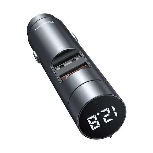 Baseus 18W Hızlı Şarj Column Bluetooth 5.0 Araç MP3 Dual Usb Araç Şarjı Siyah Baseus 18W Hızlı Şarj Column Bluetooth 5.0 Araç MP3 Dual Usb Araç Şarjı Siyah