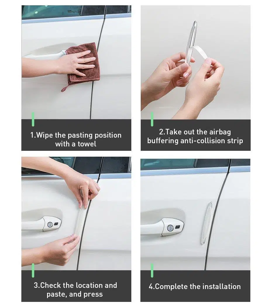 Baseus Airbag Bumper/araç Şeffaf Tampon Scratch Çizik Koruyucu 4 Adet Set Baseus Airbag Bumper/araç Şeffaf Tampon Scratch Çizik Koruyucu 4 Adet Set