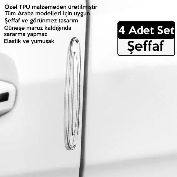 Baseus Airbag Bumper/araç Şeffaf Tampon Scratch Çizik Koruyucu 4 Adet Set Baseus Airbag Bumper/araç Şeffaf Tampon Scratch Çizik Koruyucu 4 Adet Set