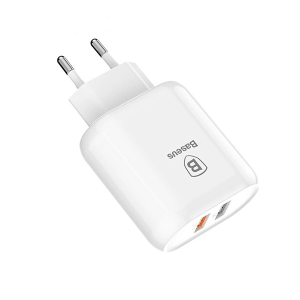 Baseus Bojure Series Dual-USB QC 3.0 23W Hızlı Şarj Aleti Baseus Bojure Series Dual-USB QC 3.0 23W Hızlı Şarj Aleti