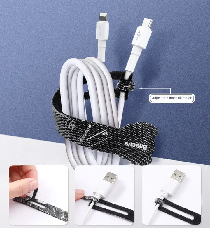 Baseus Cable Fixer Kit Kablo Organizatör Tutucu Ve Ayrıştıcı Baseus Cable Fixer Kit Kablo Organizatör Tutucu Ve Ayrıştıcı