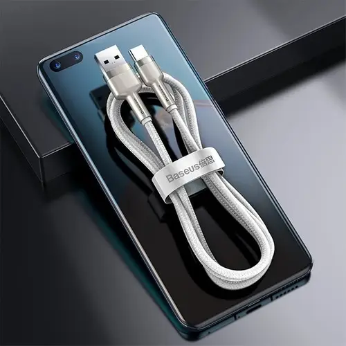 Baseus Cafule 66W Metal USB To Type-C Hızlı Şarj Kablosu 100CM Baseus Cafule 66W Metal USB To Type-C Hızlı Şarj Kablosu 100CM