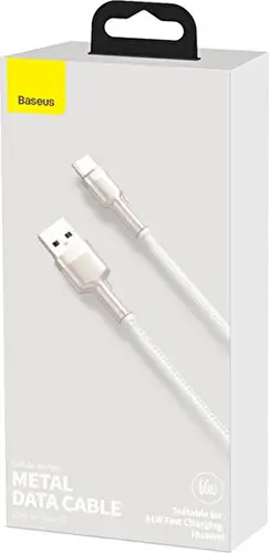 Baseus Cafule 66W Metal USB To Type-C Hızlı Şarj Kablosu 100CM Baseus Cafule 66W Metal USB To Type-C Hızlı Şarj Kablosu 100CM