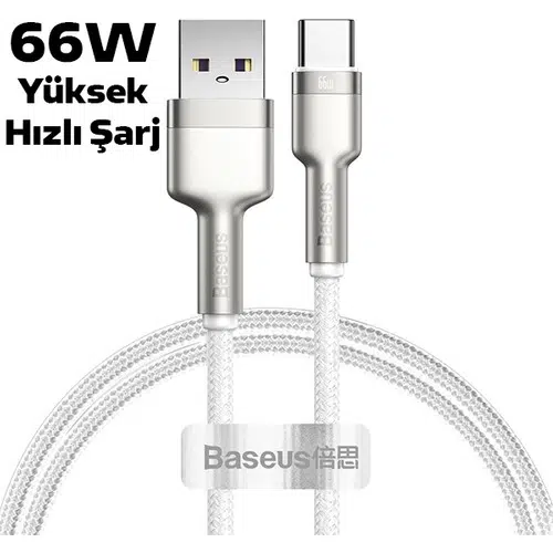 Baseus Cafule 66W Metal USB To Type-C Hızlı Şarj Kablosu 200CM Baseus Cafule 66W Metal USB To Type-C Hızlı Şarj Kablosu 200CM