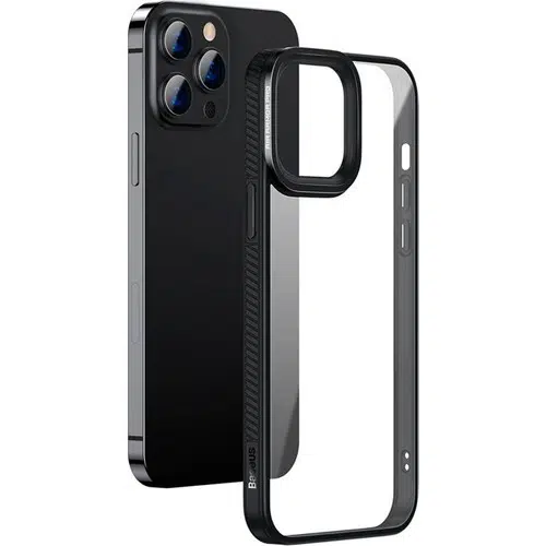 Baseus Crystal iPhone 13 Pro 6.1 Kılıf Jel Çerçeve Zırhlı Silikon Kılıf ARJT000101