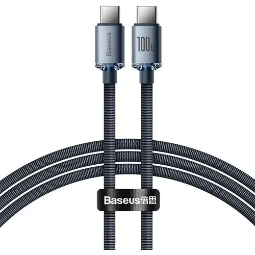 Baseus Crystal Shine 100W Type-C To Type-C Hızlı Şarj Kablo 1.2 mt