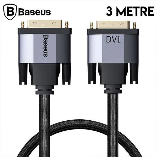 Baseus Enjoyment Series DVI to DVI HDTV Projeksiyon Kablo 3 mt CAKSX-S0G Baseus Enjoyment Series DVI to DVI HDTV Projeksiyon Kablo 3 mt CAKSX-S0G