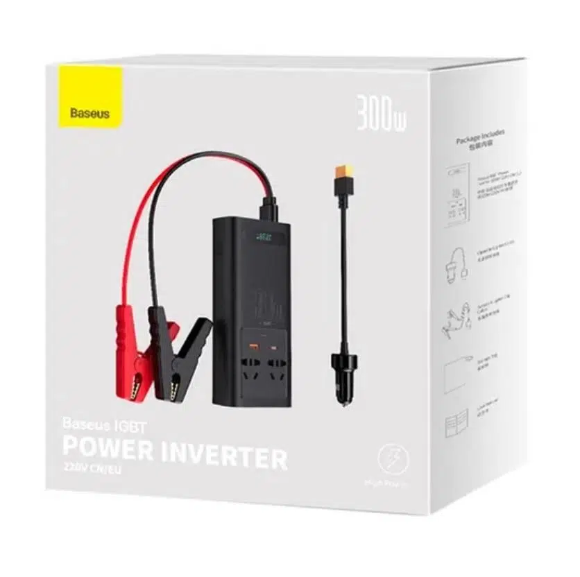 Baseus IGBT Power Inverter 300W AC 220V Araç İçi Çakmak Çevirici Elektrik Dönüştürücü Baseus IGBT Power Inverter 300W AC 220V Araç İçi Çakmak Çevirici Elektrik Dönüştürücü