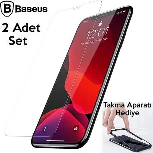Baseus iPhone 11 Pro Tempered Cam Ekran Koruyucu 2 Adet Set Sgapıph58-Ls02 Baseus iPhone 11 Pro Tempered Cam Ekran Koruyucu 2 Adet Set Sgapıph58-Ls02