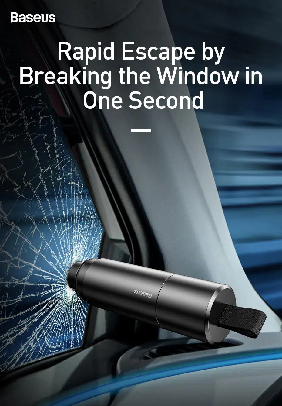 Baseus Sharp Tool Safety Hammer(Araç Pencere Camı Ve Emniyet Kemeri Kesici Siyah Baseus Sharp Tool Safety Hammer(Araç Pencere Camı Ve Emniyet Kemeri Kesici Siyah