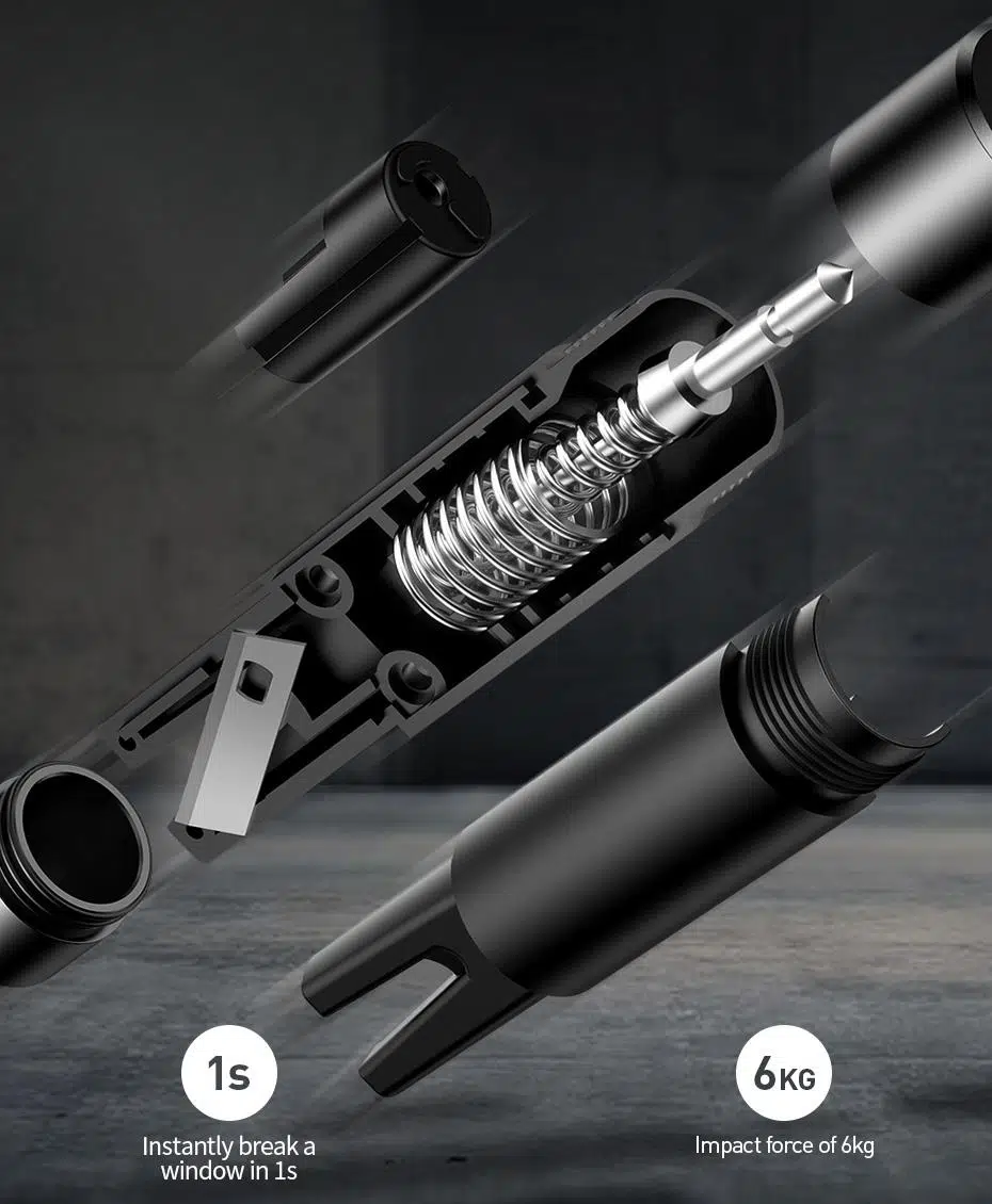 Baseus Sharp Tool Safety Hammer(Araç Pencere Camı Ve Emniyet Kemeri Kesici Siyah Baseus Sharp Tool Safety Hammer(Araç Pencere Camı Ve Emniyet Kemeri Kesici Siyah