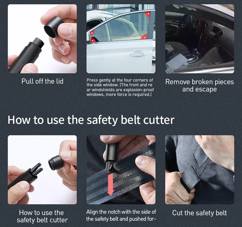 Baseus Sharp Tool Safety Hammer(Araç Pencere Camı Ve Emniyet Kemeri Kesici Siyah Baseus Sharp Tool Safety Hammer(Araç Pencere Camı Ve Emniyet Kemeri Kesici Siyah