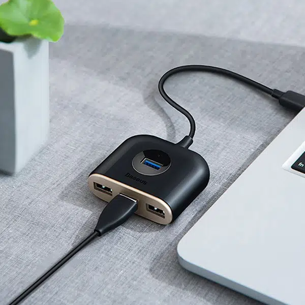 Baseus Square round 4in1 USB HUB Adaptör Baseus Square round 4in1 USB HUB Adaptör
