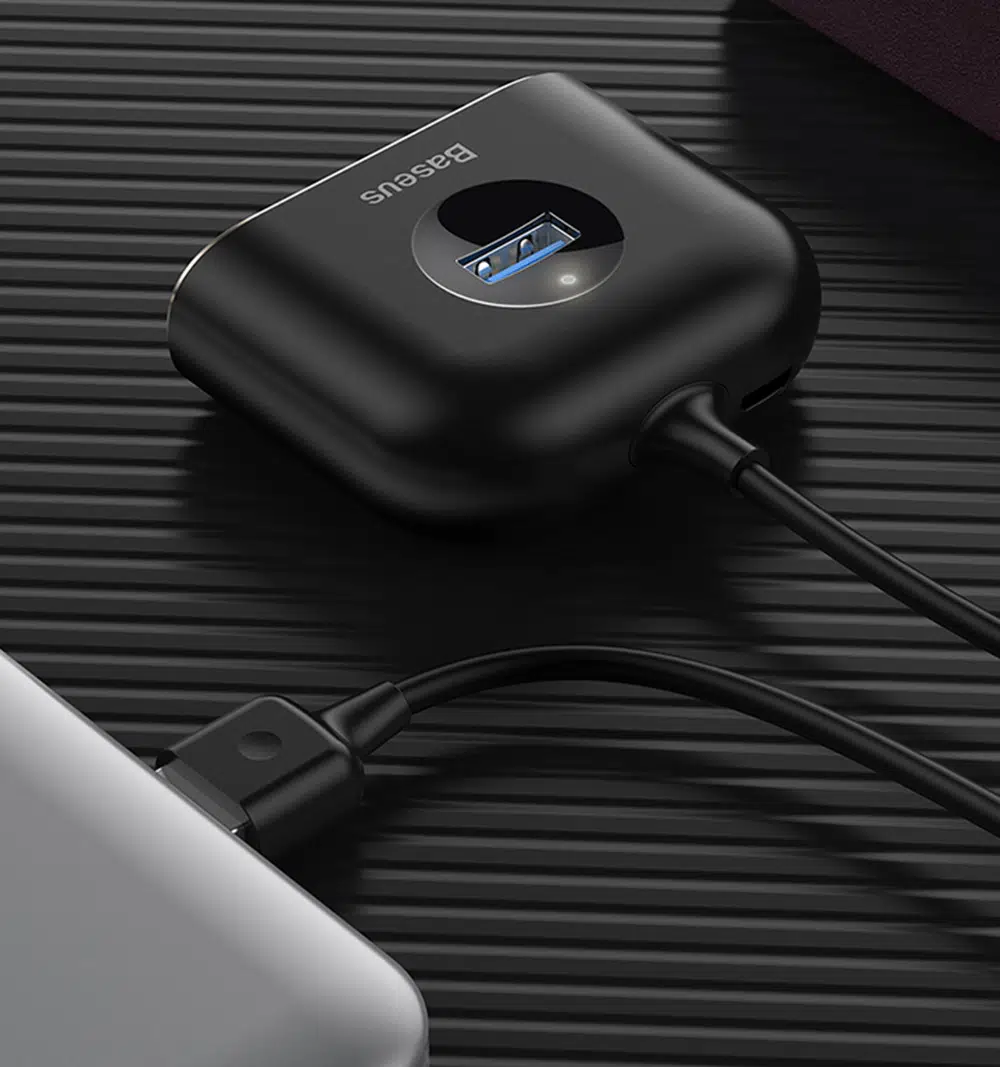 Baseus Square round 4in1 USB HUB Adaptör Baseus Square round 4in1 USB HUB Adaptör