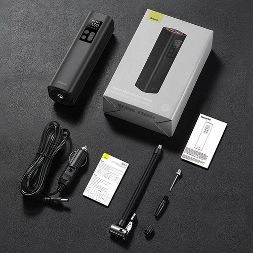 Baseus Super Mini Dijital LED Işıklı Araç Lastik Şişirme Pompası CRCQ000001 Baseus Super Mini Dijital LED Işıklı Araç Lastik Şişirme Pompası CRCQ000001