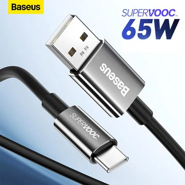 Baseus Superior Series 65W USB to Type-C Hızlı Data Şarj Kablosu 1m (SUPERVOOC) Baseus Superior Series 65W USB to Type-C Hızlı Data Şarj Kablosu 1m (SUPERVOOC)