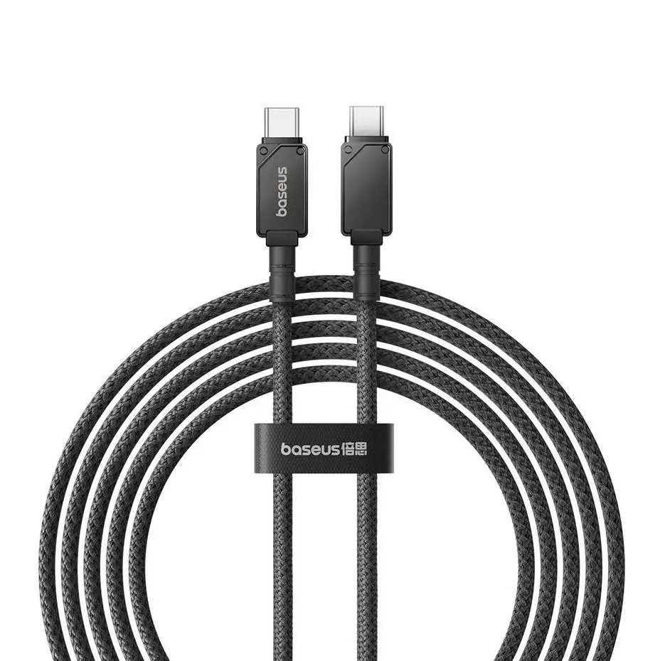 Baseus Unbreakable 100W 200 cm PD Type-C Şarj Kablosu Siyah