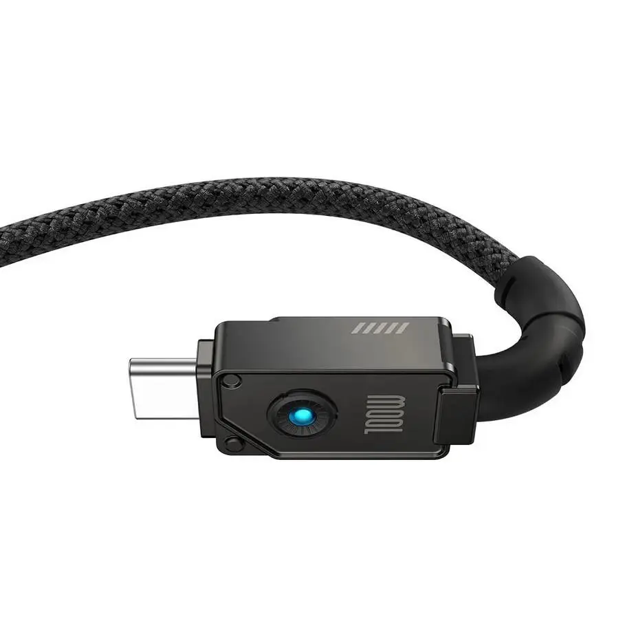 Baseus Unbreakable 100W 200 cm PD Type-C Şarj Kablosu Siyah Baseus Unbreakable 100W 200 cm PD Type-C Şarj Kablosu Siyah