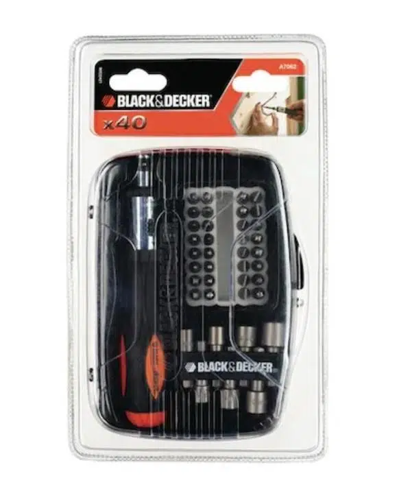 Black+decker A7062 40 Parça Cırcırlı Tornavida Ve Vidalama Uç Seti Black+decker A7062 40 Parça Cırcırlı Tornavida Ve Vidalama Uç Seti