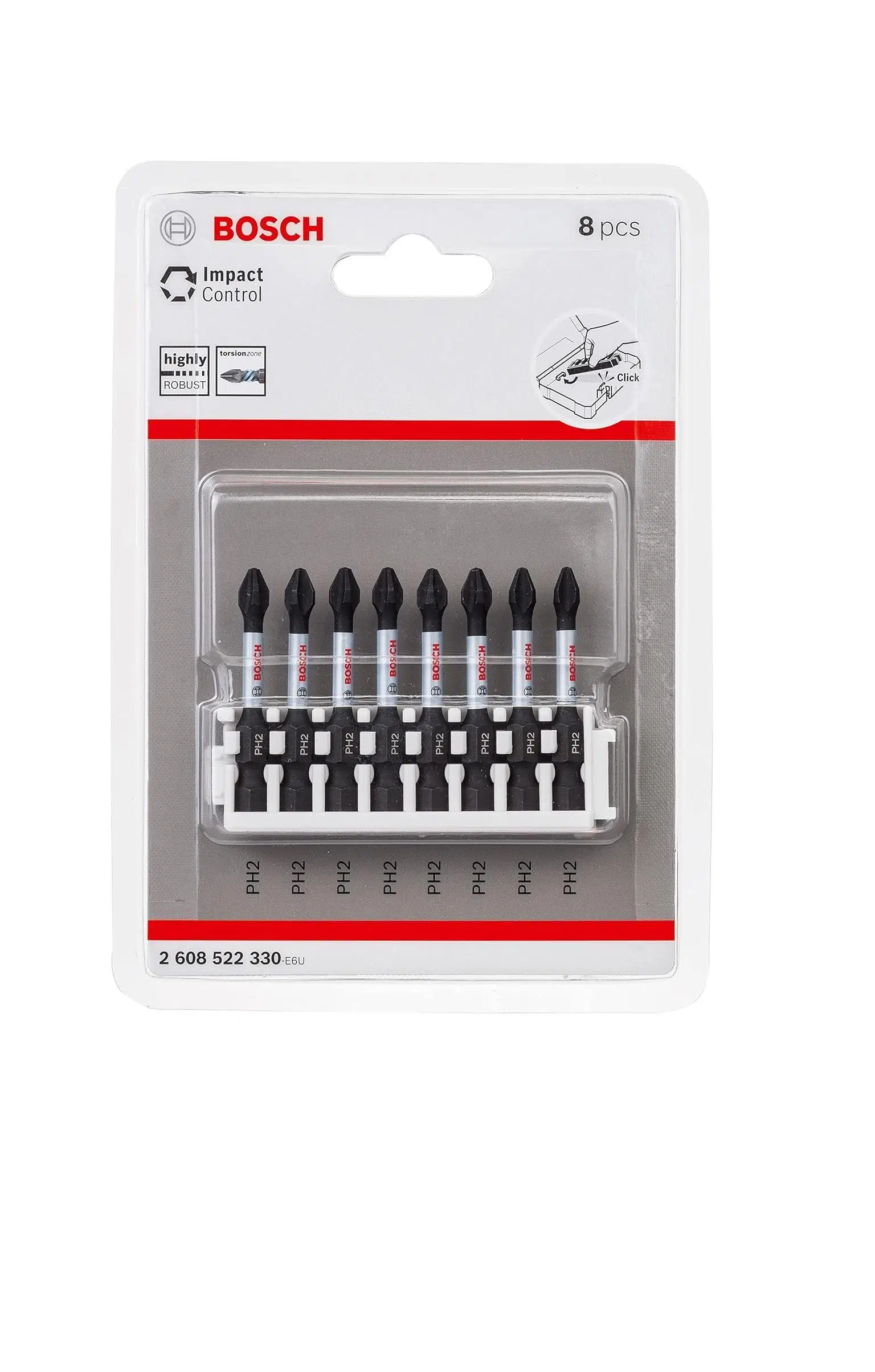 Bosch 2608522330 50mm PH2 (8x) Impact Control Vidalama Ucu