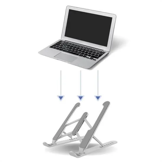 BUFFER® Ayarlanabilir Plastik Dizüstü Destek Tabanı Katlanabilir Taşınabilir Laptop Sehpası Yükselti BUFFER® Ayarlanabilir Plastik Dizüstü Destek Tabanı Katlanabilir Taşınabilir Laptop Sehpası Yükselti
