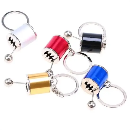 BUFFER® Hareketli Araba Vites Anahtarlık Altı Hız Manuel Vites Dişli Shifter Topuzu Metal Anahtarlık BUFFER® Hareketli Araba Vites Anahtarlık Altı Hız Manuel Vites Dişli Shifter Topuzu Metal Anahtarlık