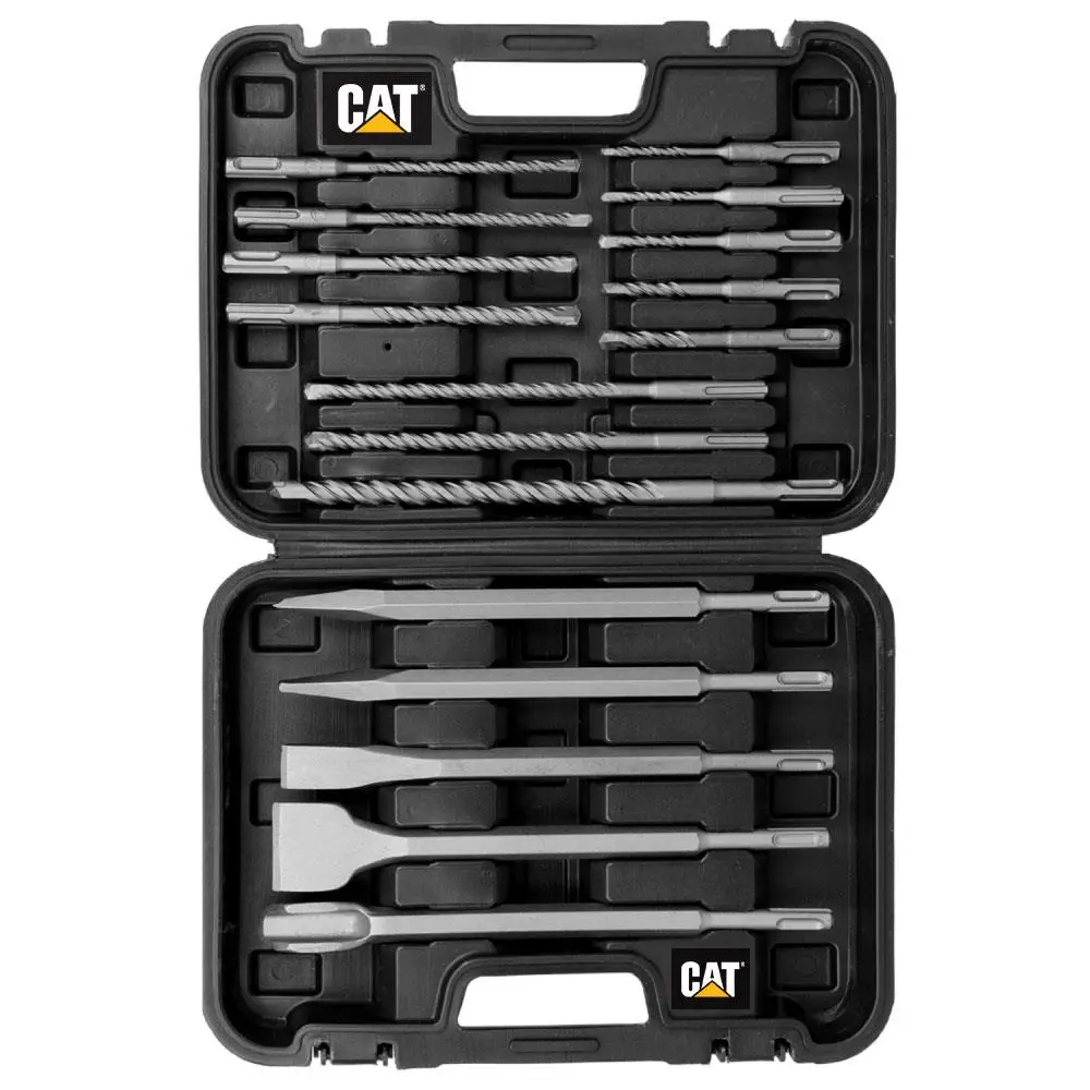 CAT DA03902 17 Parça Tungsten Karbür SDS-Plus Beton Kırıcı/Delici Matkap Ucu CAT DA03902 17 Parça Tungsten Karbür SDS-Plus Beton Kırıcı/Delici Matkap Ucu