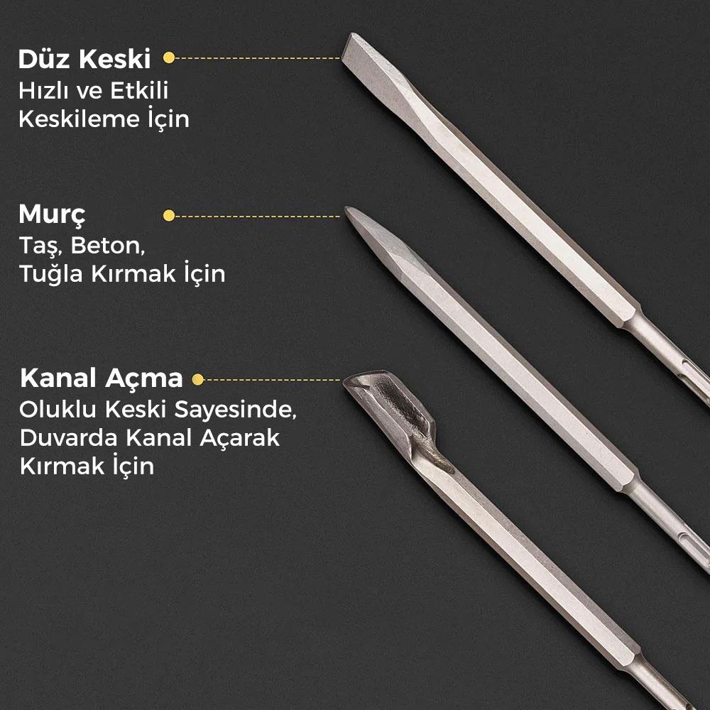 CAT DA03902 17 Parça Tungsten Karbür SDS-Plus Beton Kırıcı/Delici Matkap Ucu CAT DA03902 17 Parça Tungsten Karbür SDS-Plus Beton Kırıcı/Delici Matkap Ucu